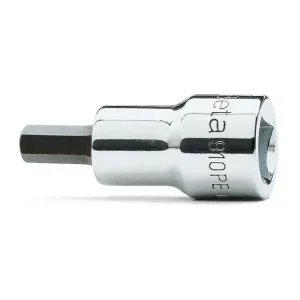 Douille tournevis pour vis 6 pans creux, carré femelle 3/8", chromée - embouts brunis