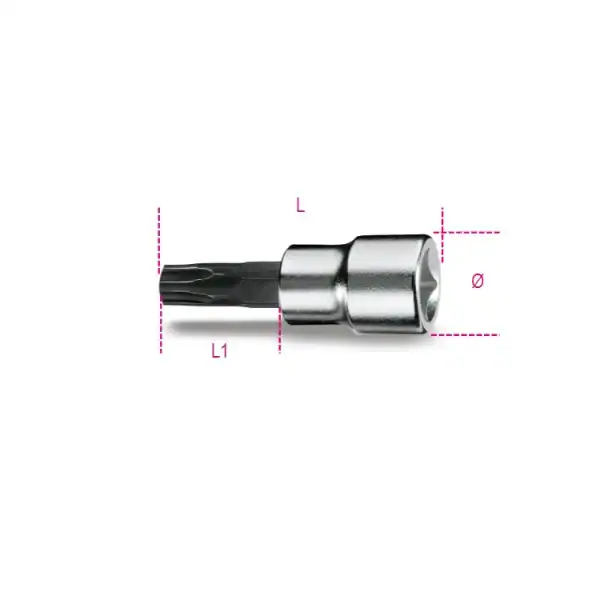 Douille tournevis pour vis en étoile à 5 pointes