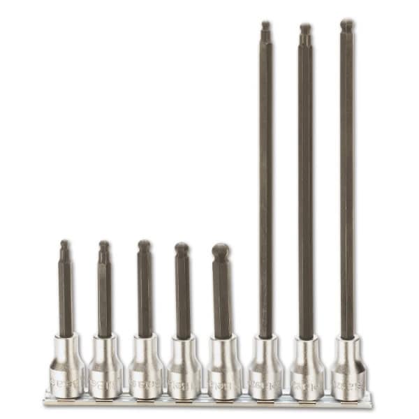 Jeu de clés à douilles à main mâle à 6 pans avec carré femelle 1/2″