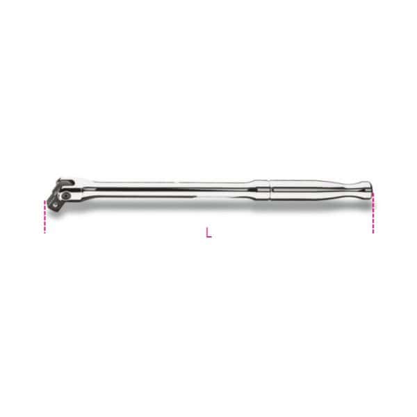 Poignée articulée carré mâle 1/2″ avec manche métallique