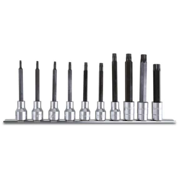 Jeu de 10 douilles tournevis (art. 920TX/L) pour vis Torx®, série longue,
