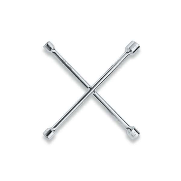 Clé en croix pour écrous de roues