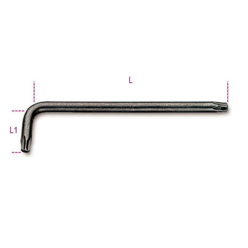 Clé mâle coudée pour vis Tamper Resistant Torx®