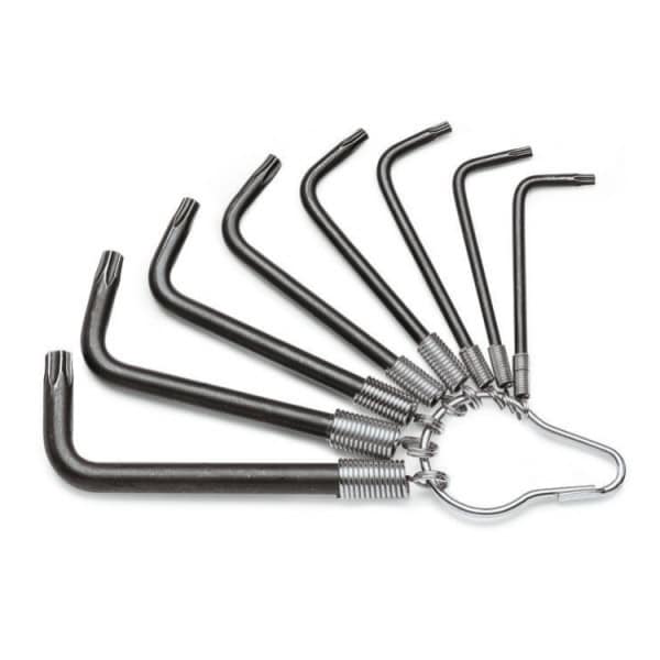 Jeu de 8 clés mâles coudées pour vis Torx