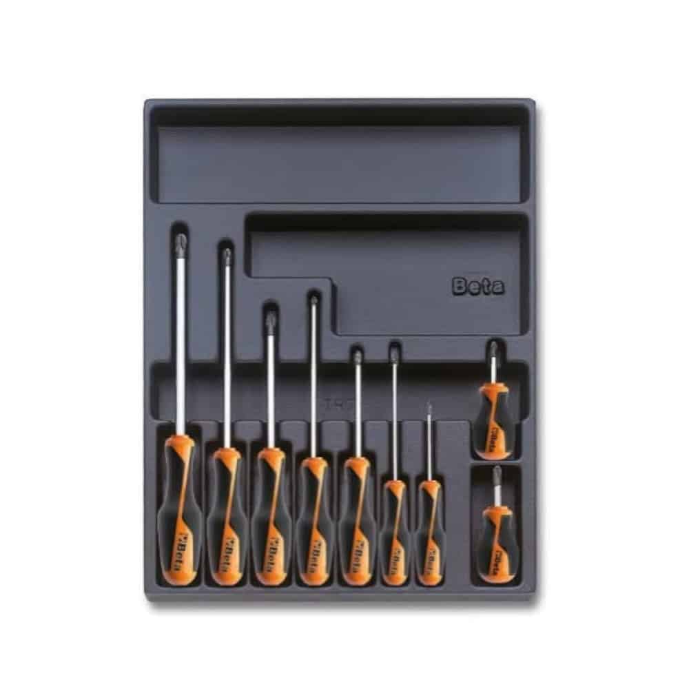 Plateau thermoformé rigide avec composition d’outils
