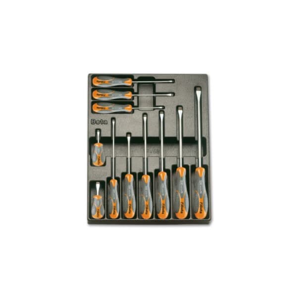 Plateau thermoformé rigide avec composition d’outils