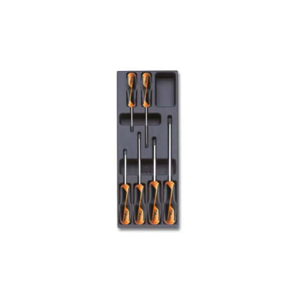 Plateau thermoformé rigide avec composition d’outils