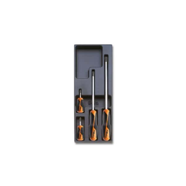 Plateau thermoformé rigide avec composition d’outils