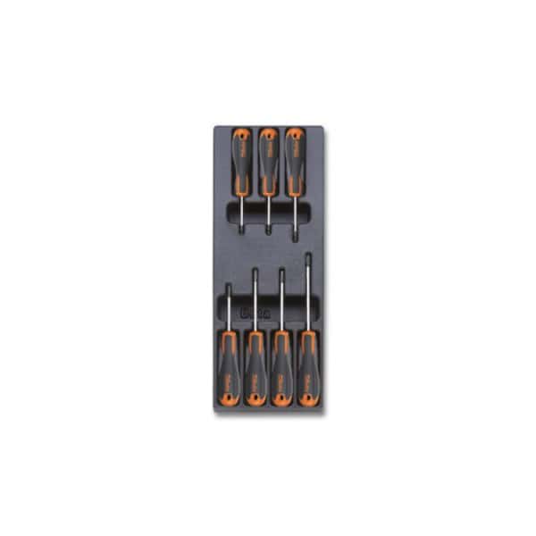 Plateau thermoformé rigide avec tournevis Beta Evox pour vis Torx®