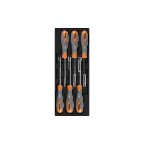 Plateau thermoformé rigide avec composition de 6 outils