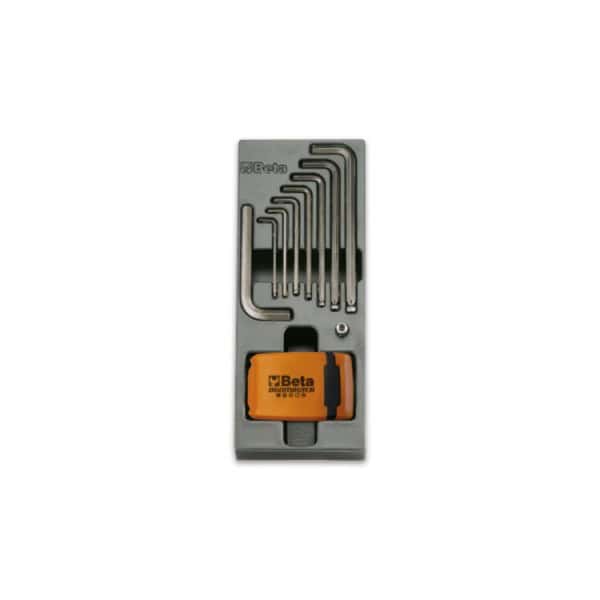 Plateau thermoformé rigide avec composition de 40 outils