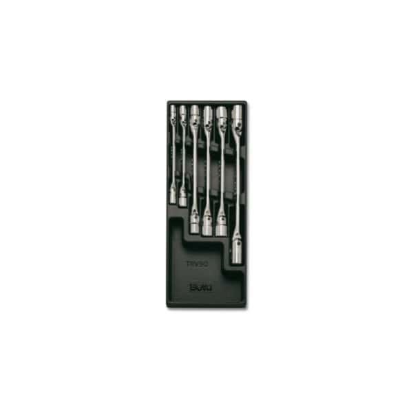 Plateau thermoformé rigide avec composition d’outils
