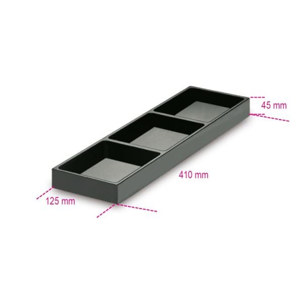 Bacs de rangement compartimentés en matière plastique pour C38 +C04TSS-7