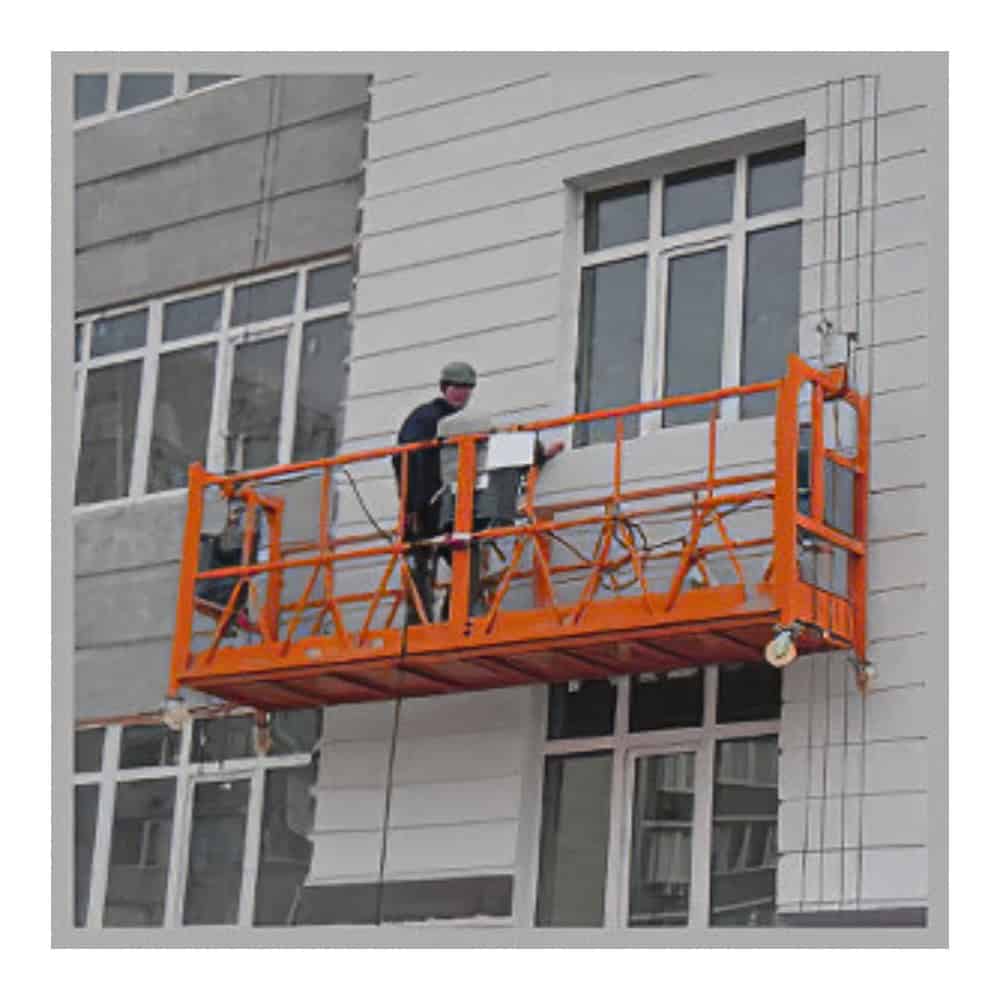 Plateforme suspendue en acier peint 5m